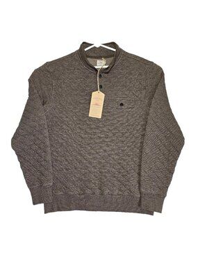 Faherty Epic Quilted Fleece Pullover Mens Size Medium Mountain Branch Heather